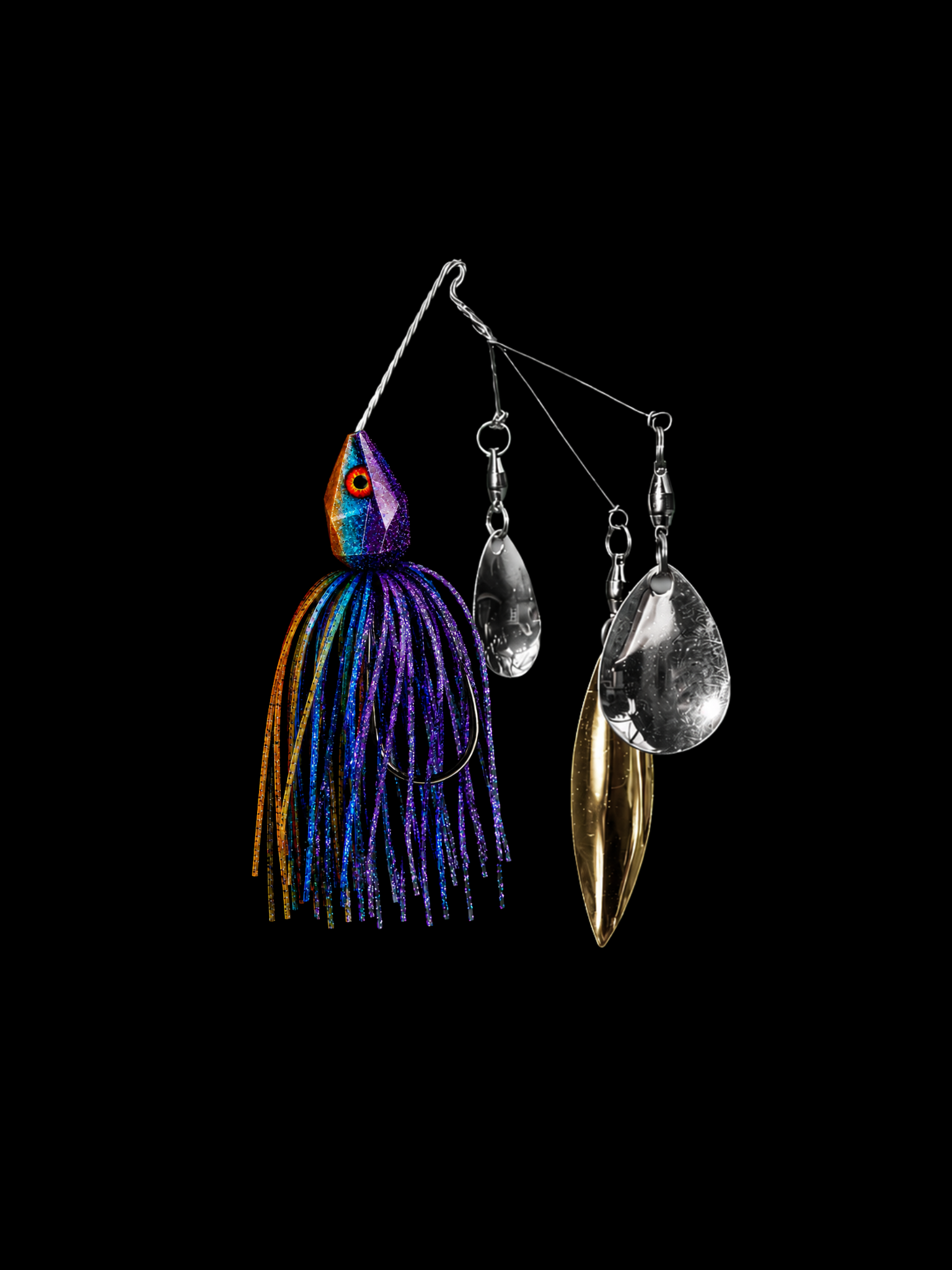Fusion MWLSA Spinner Bait T-Series - Colorado/Willow/Colorado