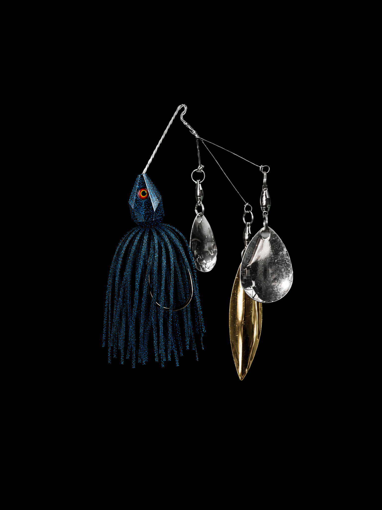 Fusion MWLSA Spinner Bait T-Series - Colorado/Willow/Colorado